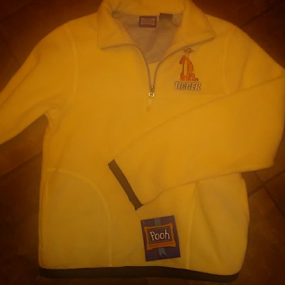 Girl's NWT Tigger Fleece jacket with side pockets - Picture 1 of 7